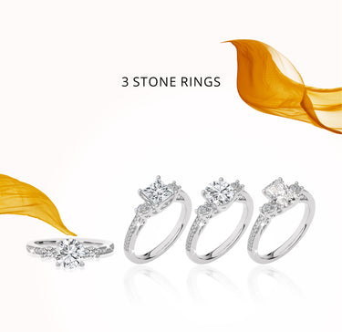 carat king's 3 stone rings banner