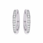 1 CT. Round Diamond Lab Created Eternity Hoop Earrings
