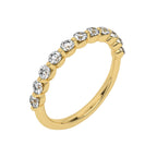 1/2 CT. Lab Created Diamond Single Row Half Eternity band