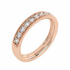 1/2 CT. Single Row half Eternity band