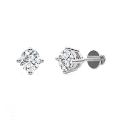 3/4 CT. Classic Round Diamond Stud Earrings