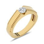 1/2 CT. Round Lab Created Diamond Engagement Ring