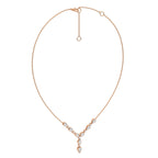 1/2 CT. Round Natural Diamond Y Necklace