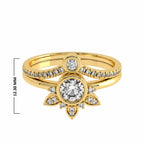 1/2 CT Vintage Lab Created Diamond Bridal Set