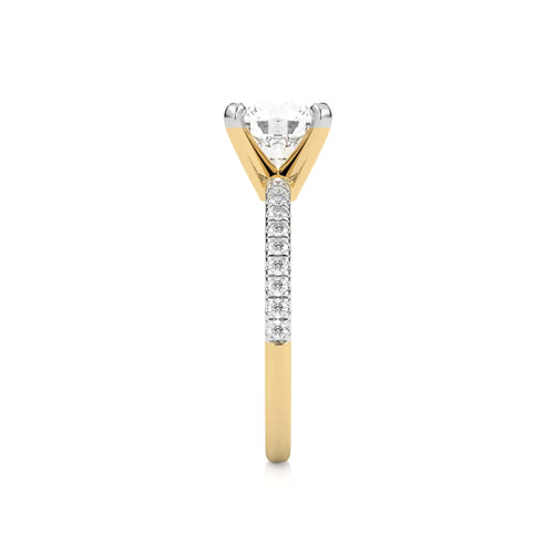2 1/5 CT. Round Natural Diamond Engagement Ring