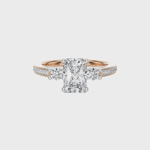 Classic Three-Stone Diamond Engagement Ring