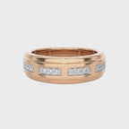 1/4 CT. Maurice Men's Rouns Lab Created Diamond Engagement Band Ring