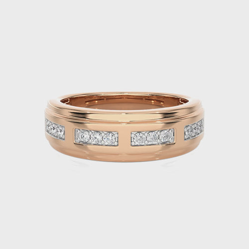 1/4 CT. Maurice Men's Rouns Lab Created Diamond Engagement Band Ring