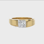 1 1/2 CT. Regal Princess Brilliance Solitaire Men's Lab Created Diamond Engagement Band Ring