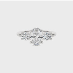 Classic Three-Stone Diamond Engagement Ring