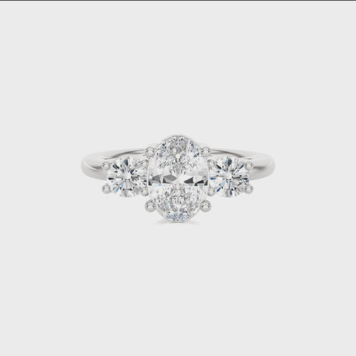 Classic Three-Stone Diamond Engagement Ring