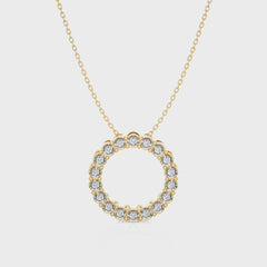 1/4 CT. Classic Open Circle Round Lab Created Diamond Pendant