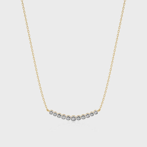 1/6 CT. Charming Smile Lab Created Diamond Pendant/Necklace.