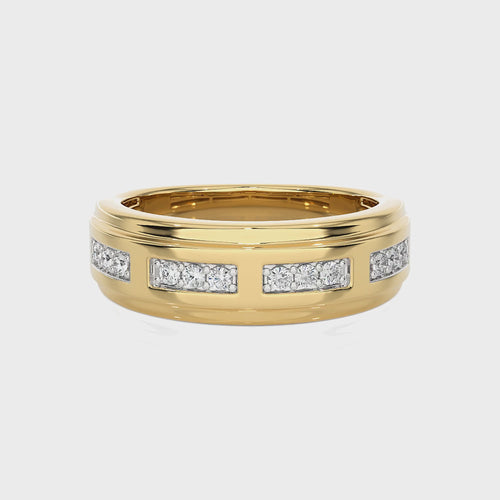 1/4 CT. Maurice Men's Rouns Lab Created Diamond Engagement Band Ring