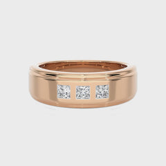 1/2 CT. Princess cut Natural Diamond Half Eternity Band