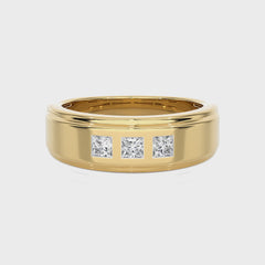 1/2 CT. Princess cut Natural Diamond Half Eternity Band