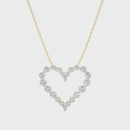 The Sparkling Heart Lab Created Diamond Pendant