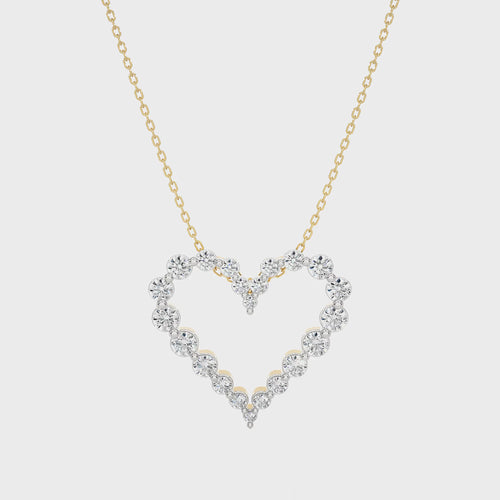 1 CT. The Sparkling Heart Lab Created Diamond Pendant