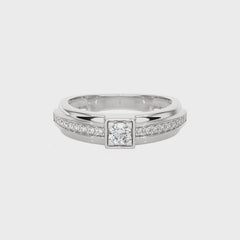 1/4 CT. Round Natural Diamond Ring