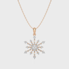 The Sparkling Snowflake Lab Created Diamond Pendant