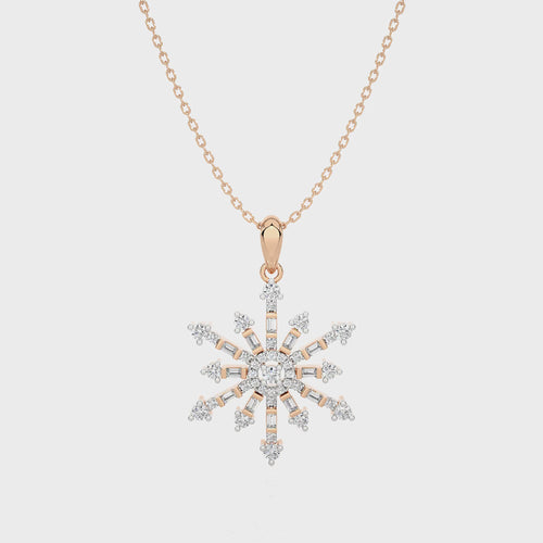 1/2 CT. The Sparkling Snowflake Lab Created Diamond Pendant