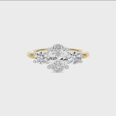 Classic Three-Stone Diamond Engagement Ring