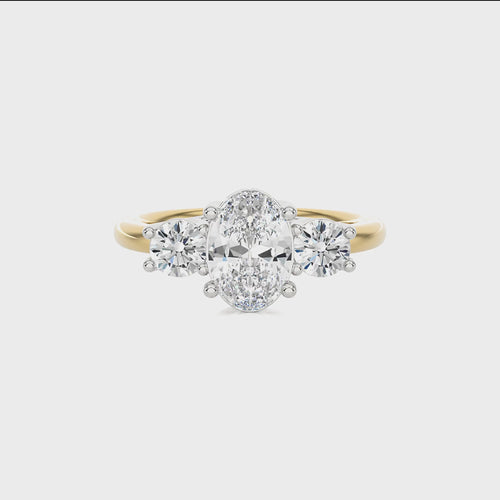 Classic Three-Stone Diamond Engagement Ring