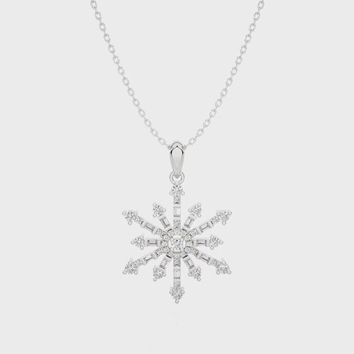 1/2 CT. The Sparkling Snowflake Lab Created Diamond Pendant
