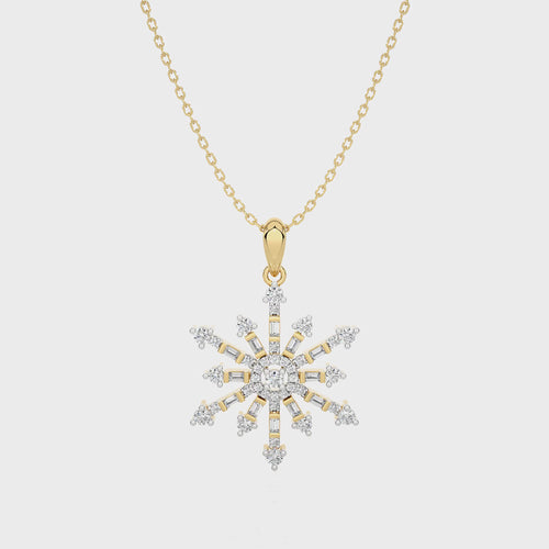 1/2 CT. The Sparkling Snowflake Lab Created Diamond Pendant