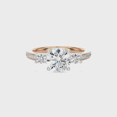 Classic Three-Stone Diamond Engagement Ring