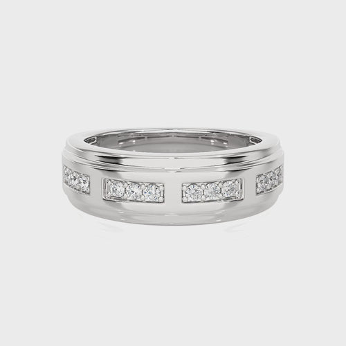 Maurice Men's Rouns Lab Created Diamond Engagement Band Ring