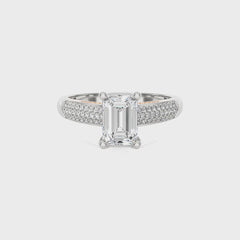 Contemporary Solitaire Diamond Engagement Ring