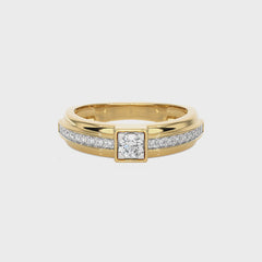 1/4 CT. Round Natural Diamond Ring