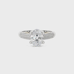 Contemporary Solitaire Diamond Engagement Ring