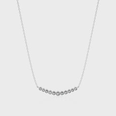 1/6 CT. Charming Smile Lab Created Diamond Pendant/Necklace.