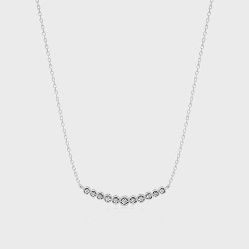 1/6 CT. Charming Smile Lab Created Diamond Pendant/Necklace.