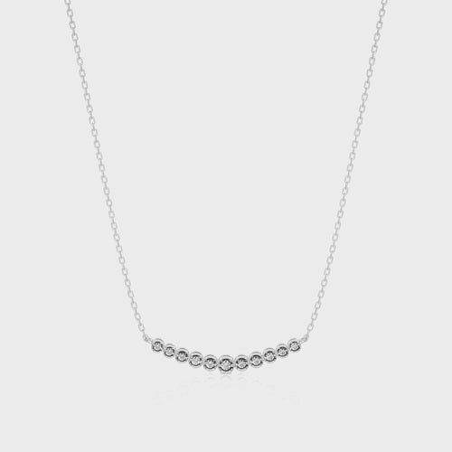 Charming Smile Lab Created Diamond Pendant/Necklace.