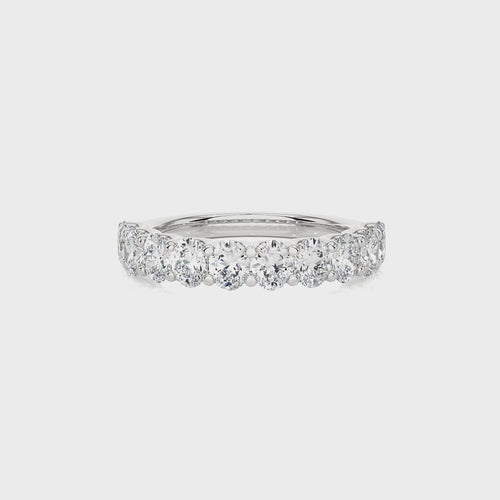 1/5 CT. Oval Lab Created Half Eternity Band