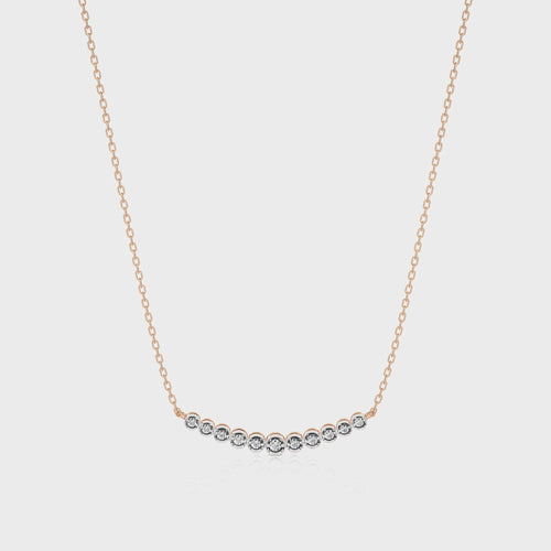 1/6 CT. Charming Smile Lab Created Diamond Pendant/Necklace.