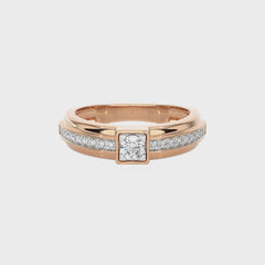 1/4 CT. Round Natural Diamond Ring