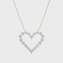 1 CT. The Sparkling Heart Lab Created Diamond Pendant