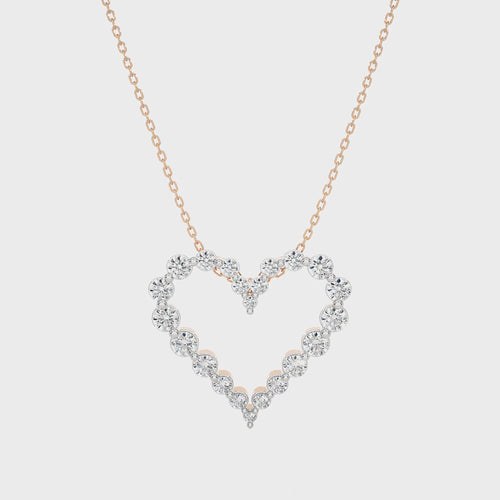 The Sparkling Heart Lab Created Diamond Pendant
