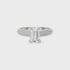 Contemporary Solitaire Diamond Engagement Ring