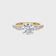 Classic Three-Stone Diamond Engagement Ring