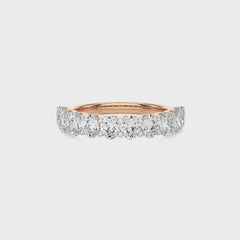 1/5 CT. Oval Lab Created Half Eternity Band
