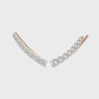 3/4 CT. Round Lab Created Diamond Climber Earrings
