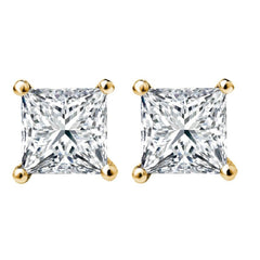 1/3 CT. Solitaire Princess Diamond Stud Earrings