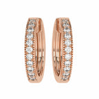 1/2 CT. Round Diamond Eternity Hoop Earrings