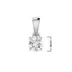 3/8 CT. Classic Solitaire Round Lab-created Diamond Pendant