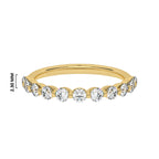 1/2 CT. Single Row Half Eternity band